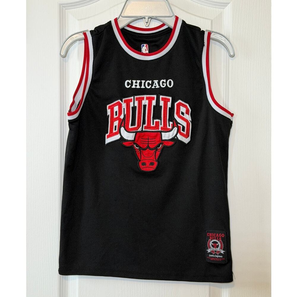 NBA Ultra Game Chicago Bulls Black Basketball Jersey Tank Top -Size Youth 10/12
